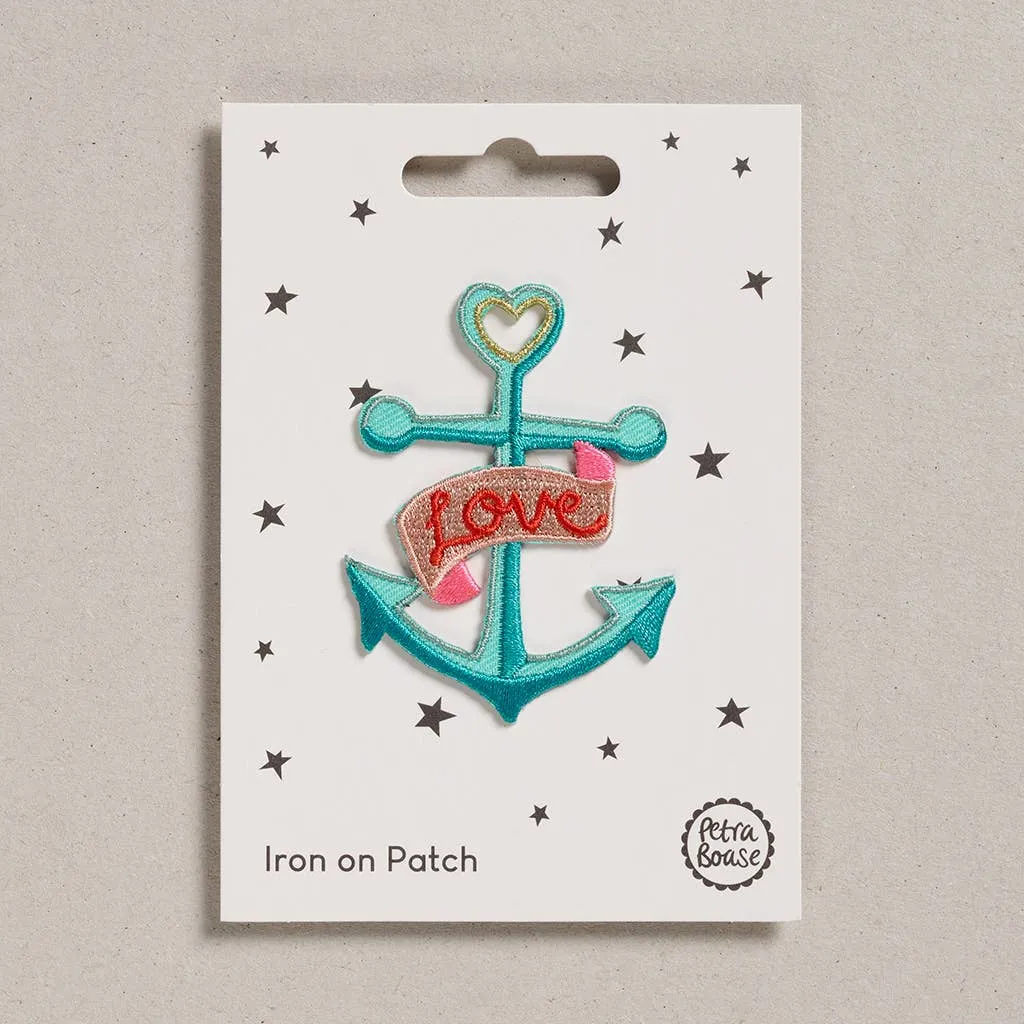 Love Anchor Iron on Patch