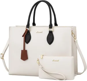 LOVEVOOK Women's 15.6 Inch Laptop Tote Briefcase Business Office Bag