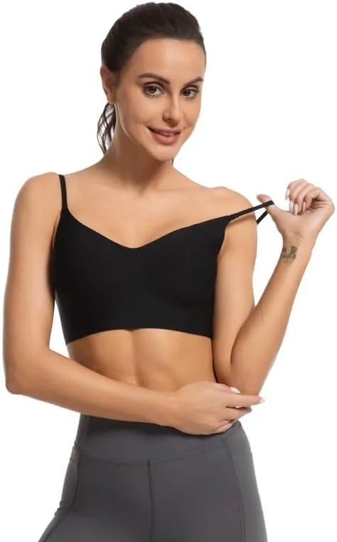 Low Back Push Up Bra Seamless Wirefree Comfort Padded Bralette Backless Convertible Support Bras