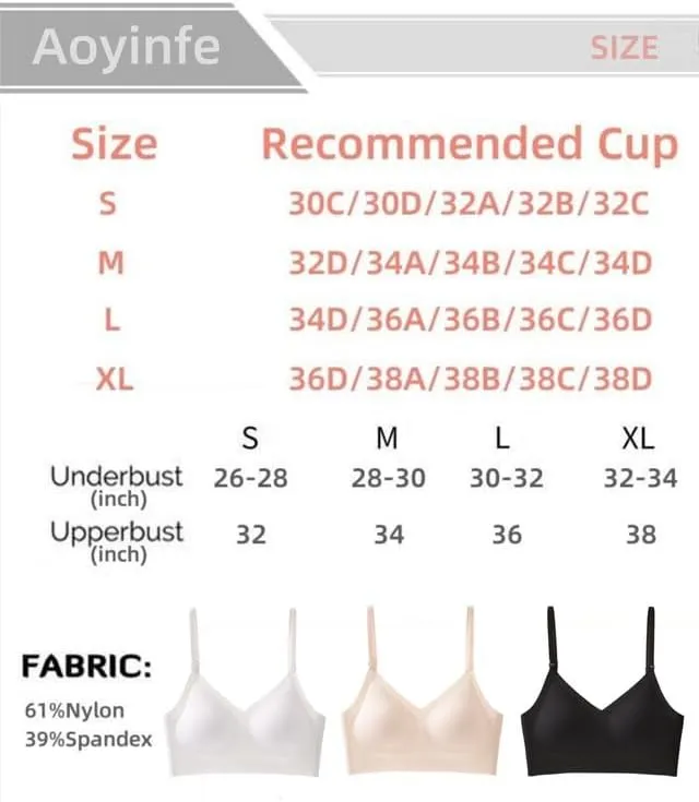 Low Back Push Up Bra Seamless Wirefree Comfort Padded Bralette Backless Convertible Support Bras