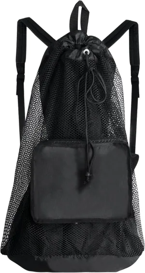 Luwint Extra Large Mesh Dive Bag, Oversized Scuba Gear Backpack for Snorkeling Diving, Sports Duffle Gym Bag for Balls