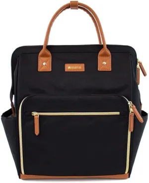 Maevn ReadyGO Water-Resistant Clinical Tote Backpack in Heather (Black)