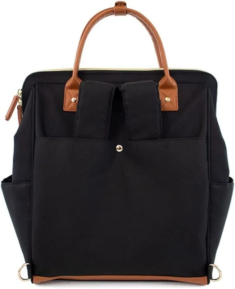 Maevn ReadyGO Water-Resistant Clinical Tote Backpack in Heather (Black)