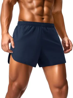 MAGCOMSEN Running Shorts for Men 3 Inch Quick Dry Gym Lightweight Shorts Mens for Athletic Workout with Liner