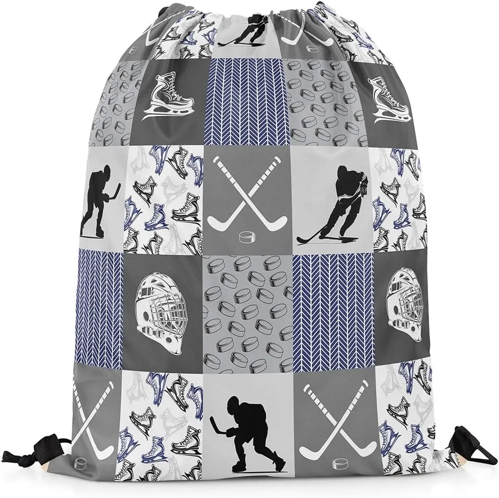 Manfei Ice Hockey Sports Drawstring Backpack