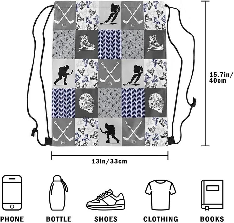 Manfei Ice Hockey Sports Drawstring Backpack