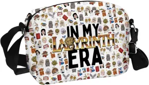 MAOFAED 1986 Retro Vintage Fantasy Movie Crossbody Bag, 1986 Movie Gift(labyrin eraDJ)