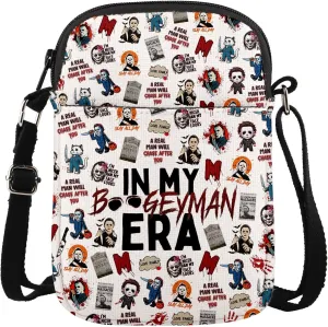 MAOFAED Horror Movie Killers Gift, Halloween Theme Crossbody Bag, Horror Movie Lover Gift, Spooky Season Gift