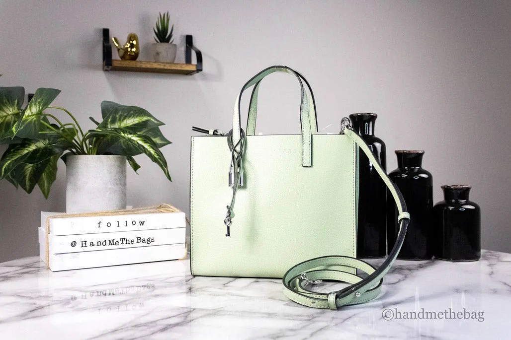 Marc Jacobs Mini Grind Mint Green Pebbled Leather Tote