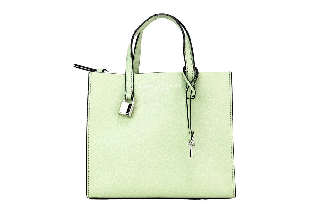 Marc Jacobs Mini Grind Mint Green Pebbled Leather Tote