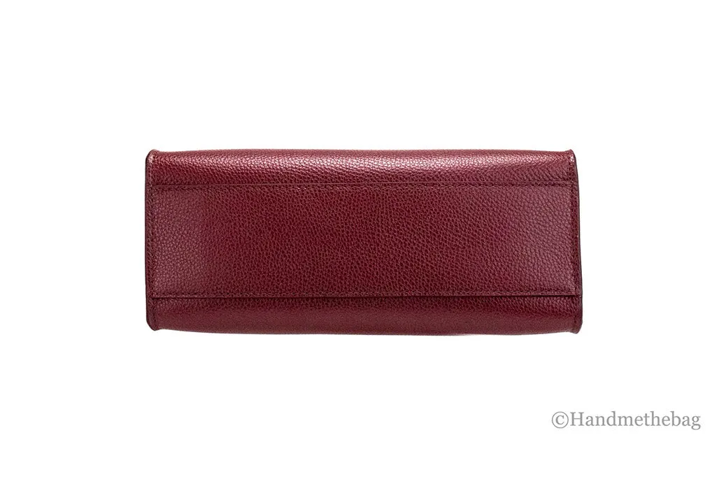 Marc Jacobs Mini Grind Pomegranate Pebbled Leather Crossbody Tote