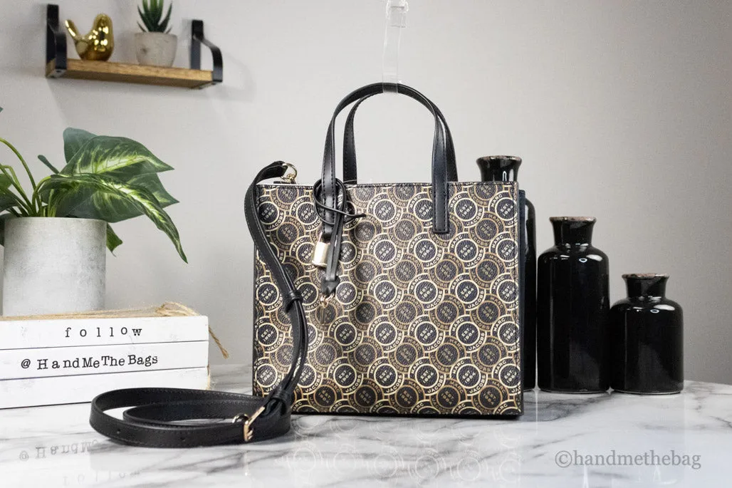 Marc Jacobs Mini Grind Signet Printed Leather Crossbody Tote