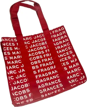 Marc Jacobs Signature Logo Red Fragrance Tote Bag (13L X 12H x 3W) - 2727