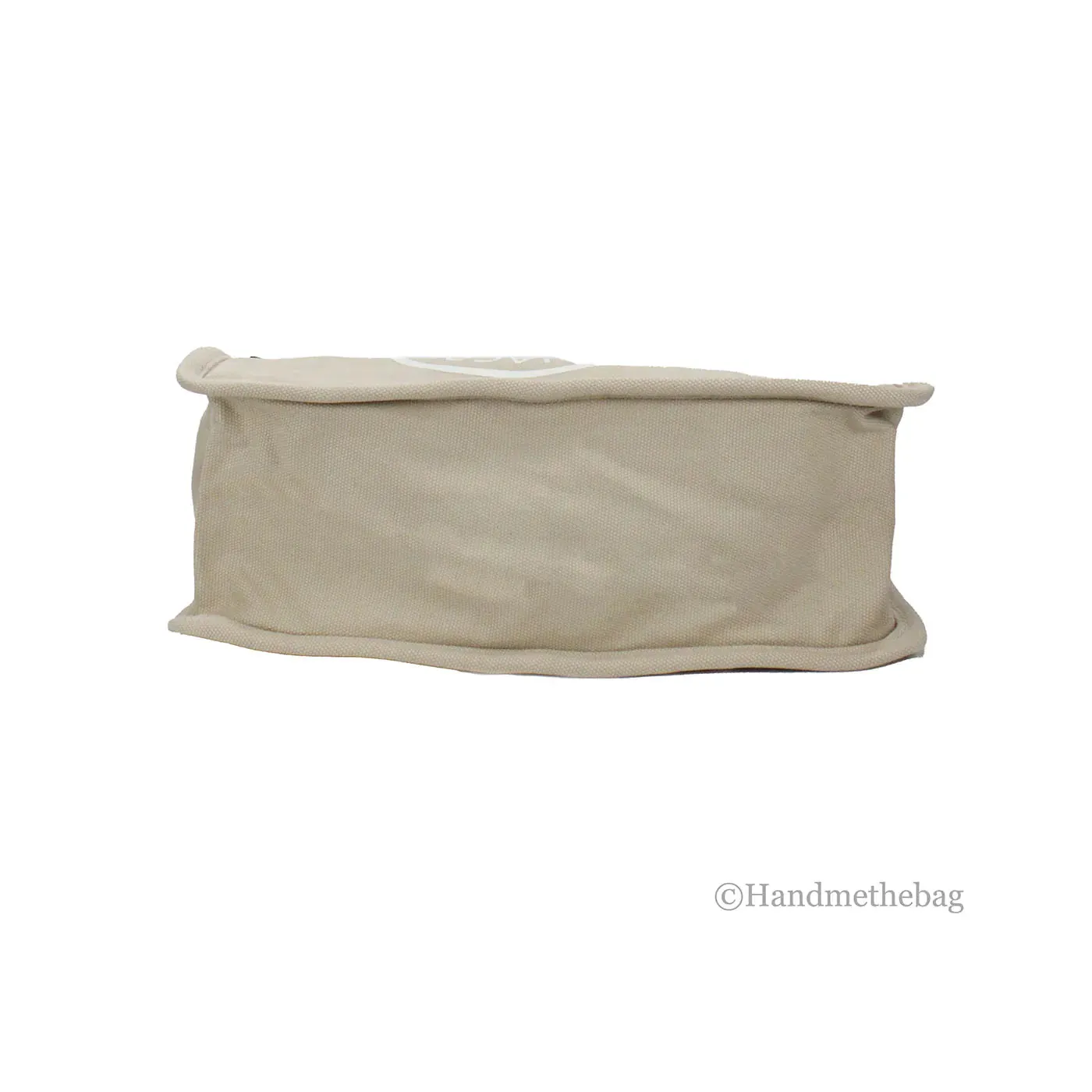 Marc Jacobs Signet Medium Beige Canvas Convertible Tote