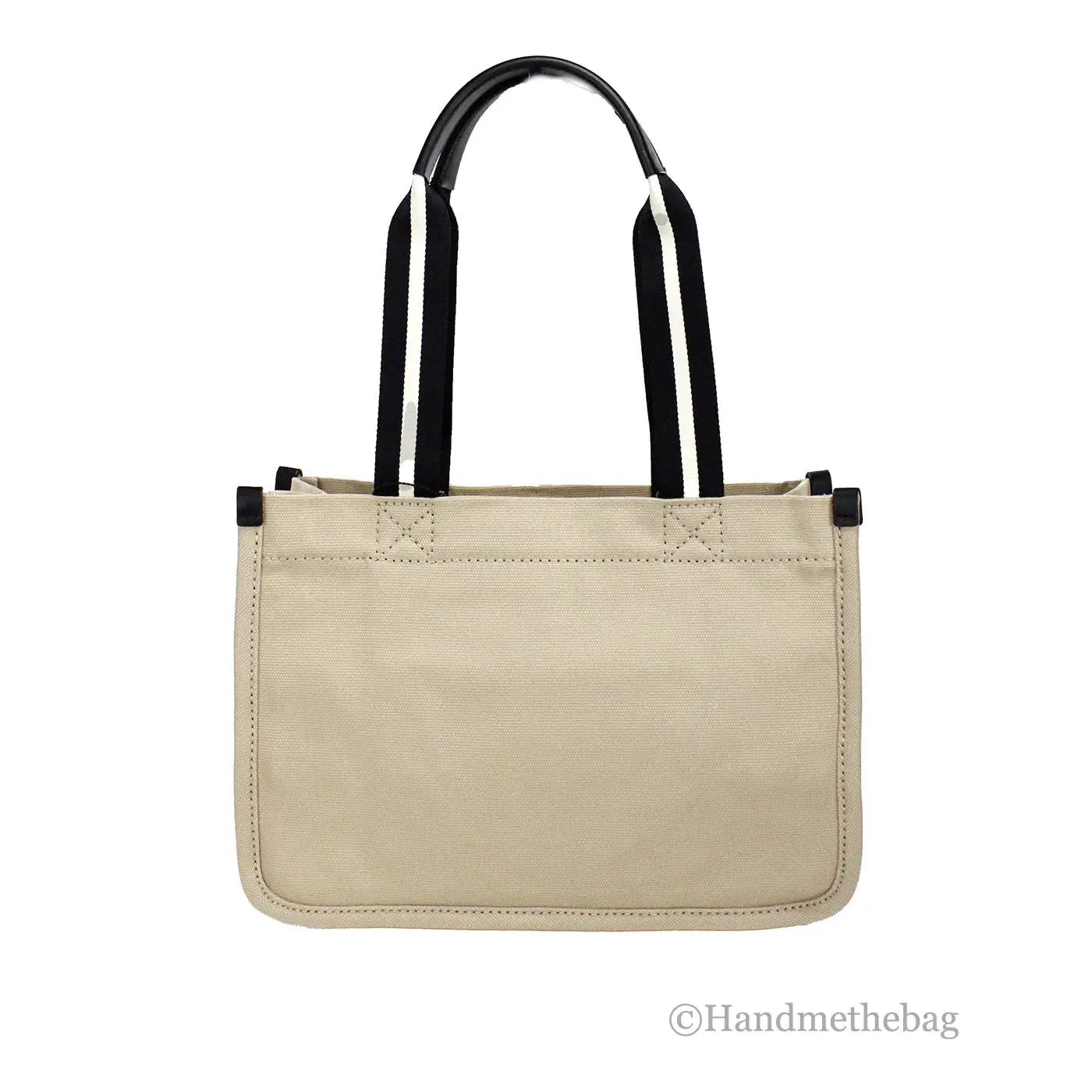 Marc Jacobs Signet Medium Beige Canvas Convertible Tote