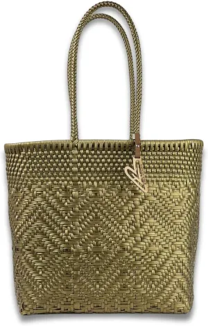 MARIA VICTORIA Women's Waterproof Plastic Tote - Medium, Stylish Spring/Summer Bag for Daily Use & Travel
