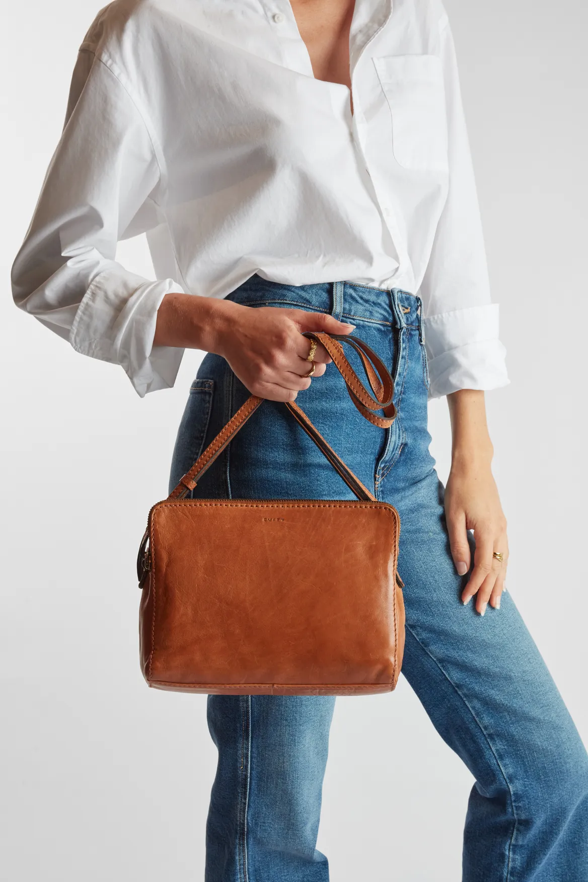 Maya Leather Crossbody Bag
