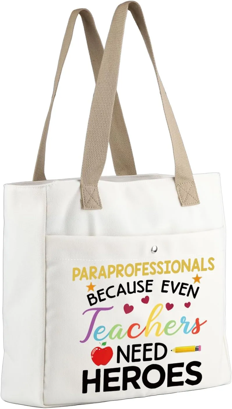 MBMSO Paraprofessional Tote Bag Paraprofessional Appreciation Beach Bag Paraeducator Gifts Teaching Assistant Gifts Handbag