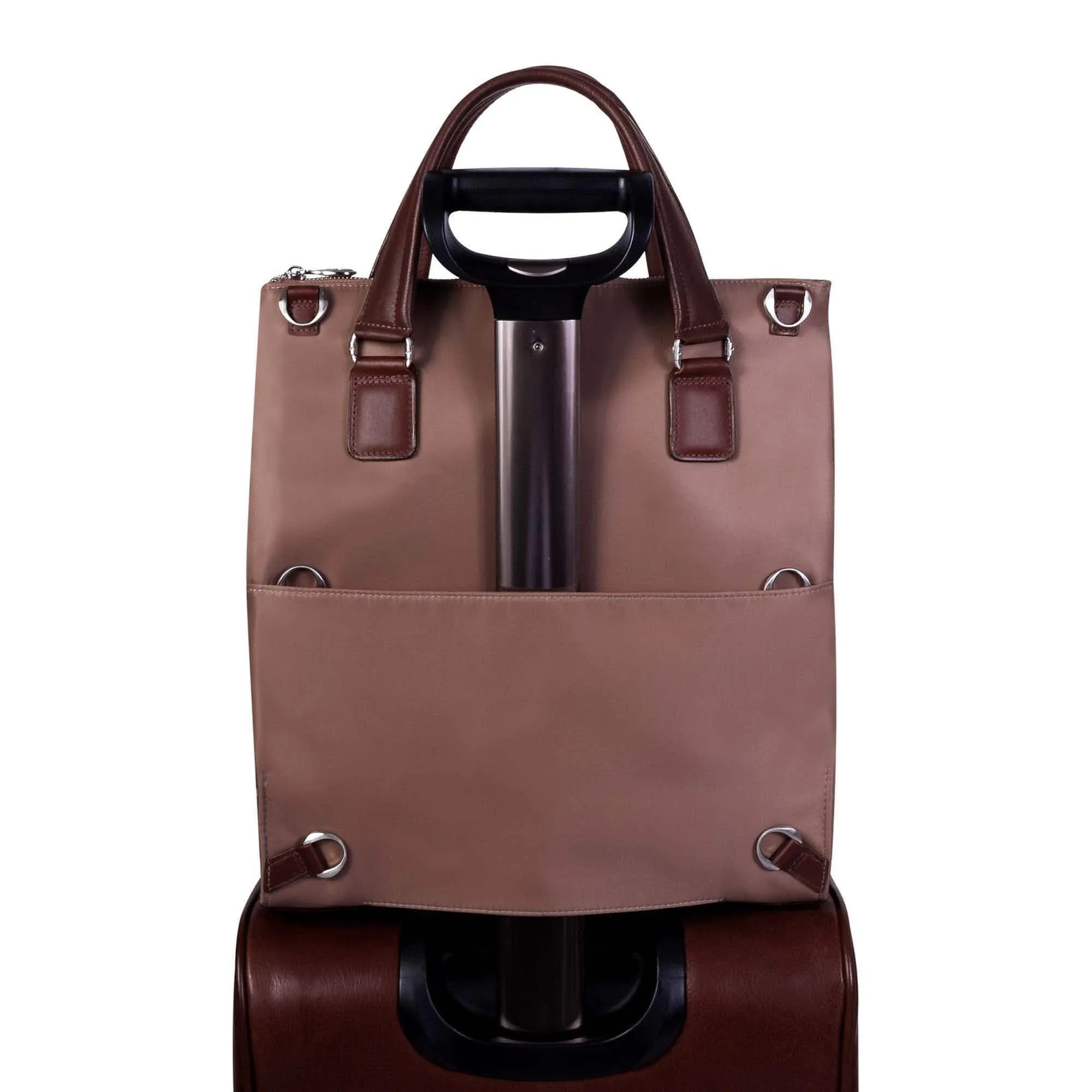 McKlein USA Sofia 3-In-1 Nylon Ladies Convertible Backpack Tote Bag