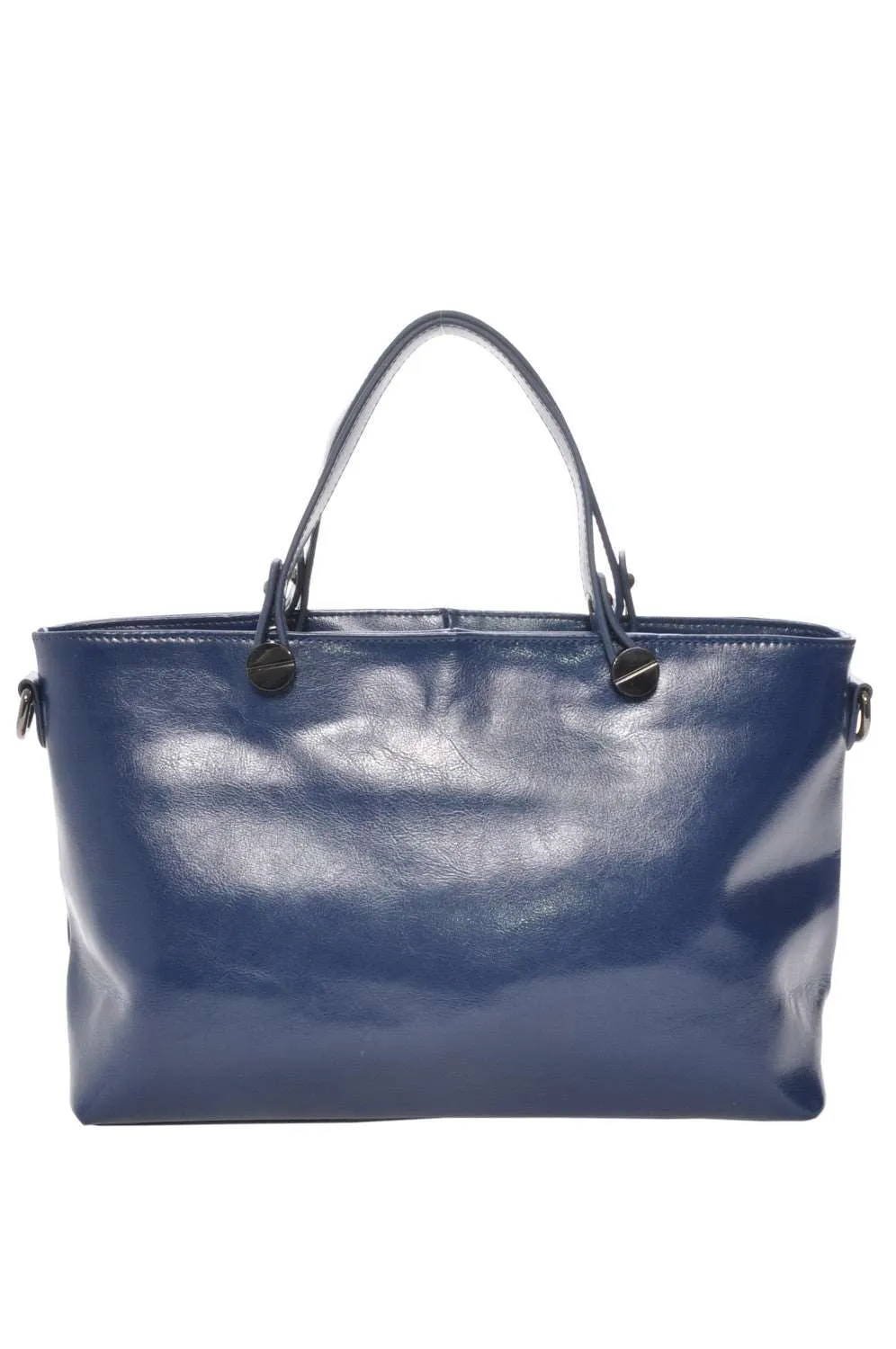 Mechaly Women's Skully Blue Vegan Leather Skull Handbag