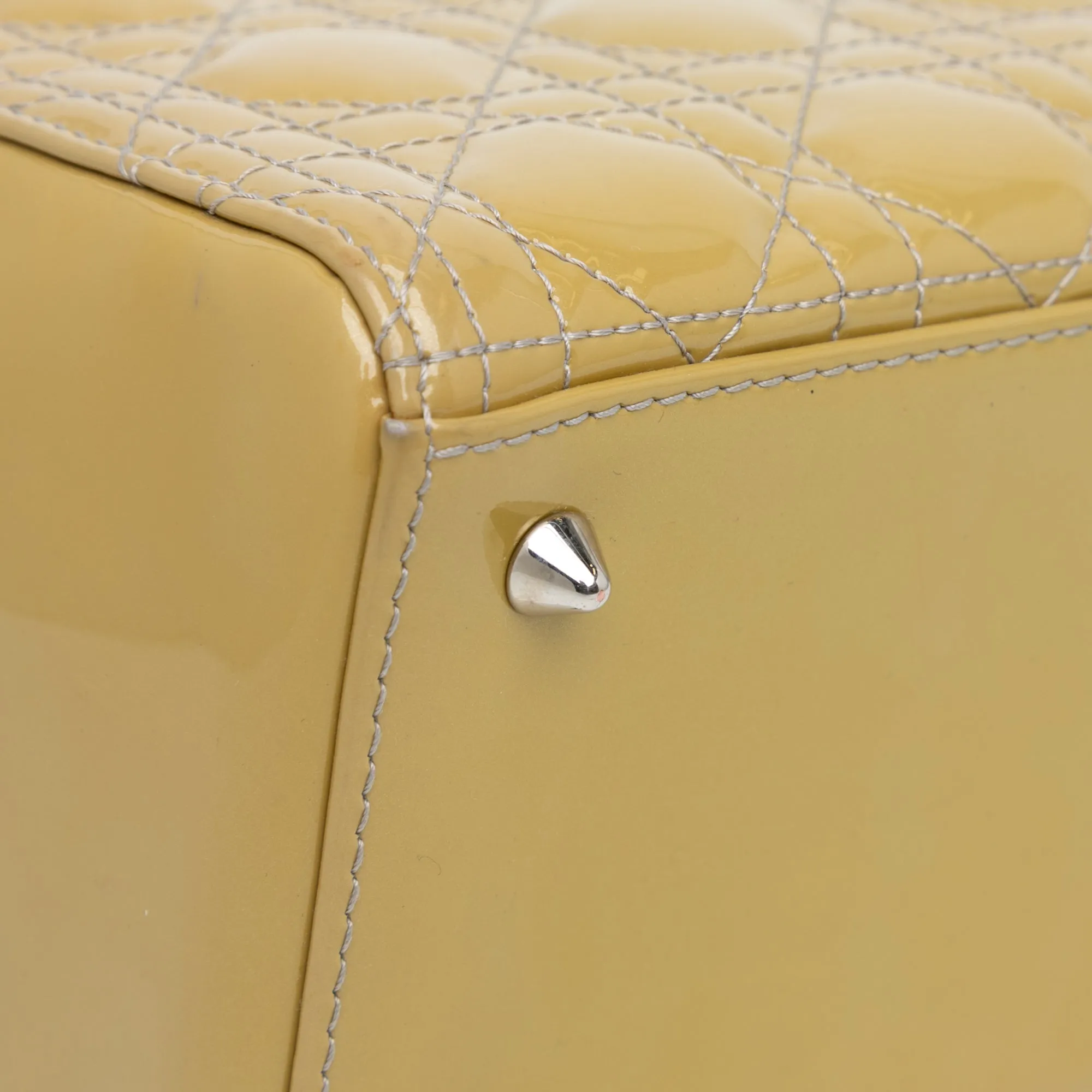 Medium Patent Cannage Lady Dior