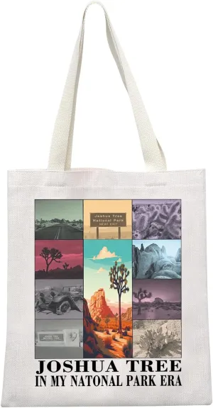 MEIKIUP Joshua Tree National Park Tote Bag Nature Lover Gift Outdoor Adventure Mountain Gift Hiker Biker Camper Gift for Her