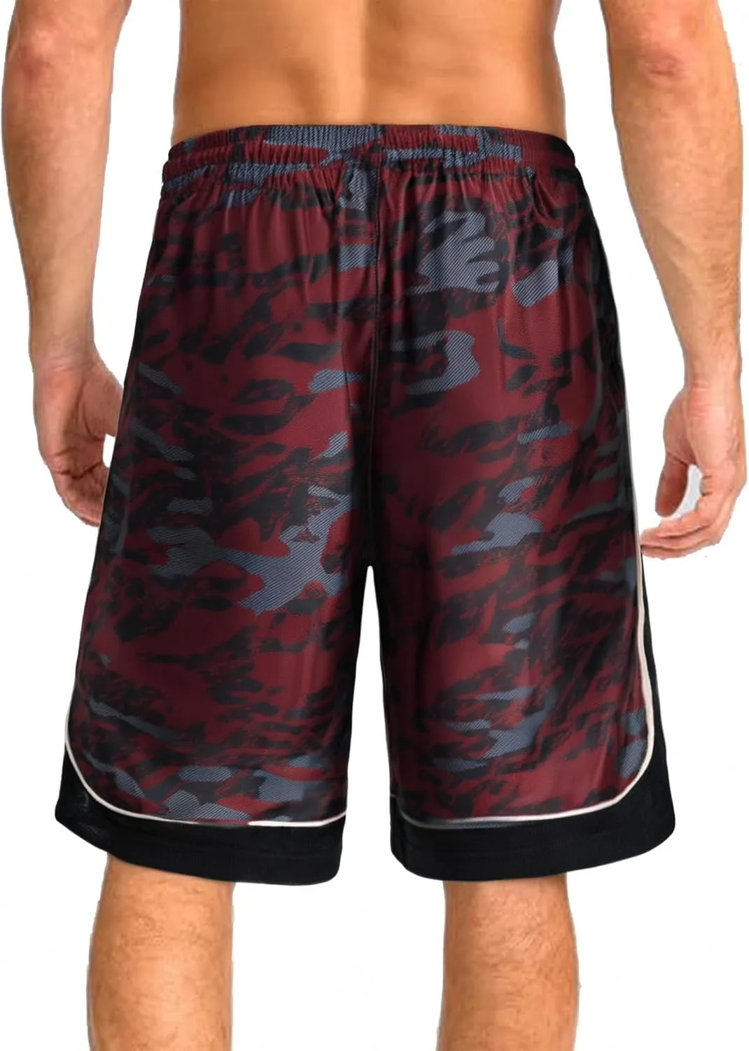 Men's 11'' Cool Basketball Shorts with Pockets Long Gym Athletic Shorts Running Quick-Dry Drawstring