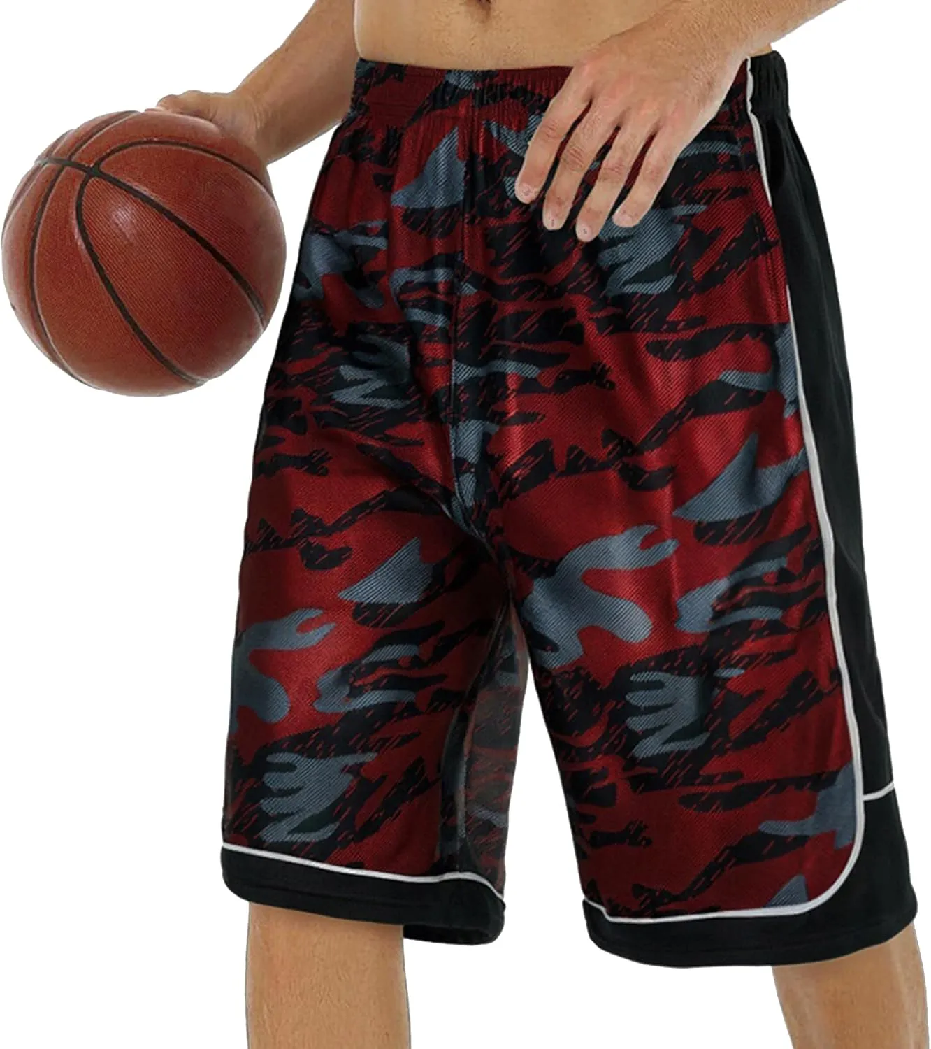 Men's 11'' Cool Basketball Shorts with Pockets Long Gym Athletic Shorts Running Quick-Dry Drawstring