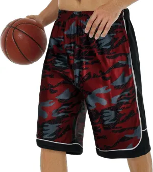 Men's 11'' Cool Basketball Shorts with Pockets Long Gym Athletic Shorts Running Quick-Dry Drawstring