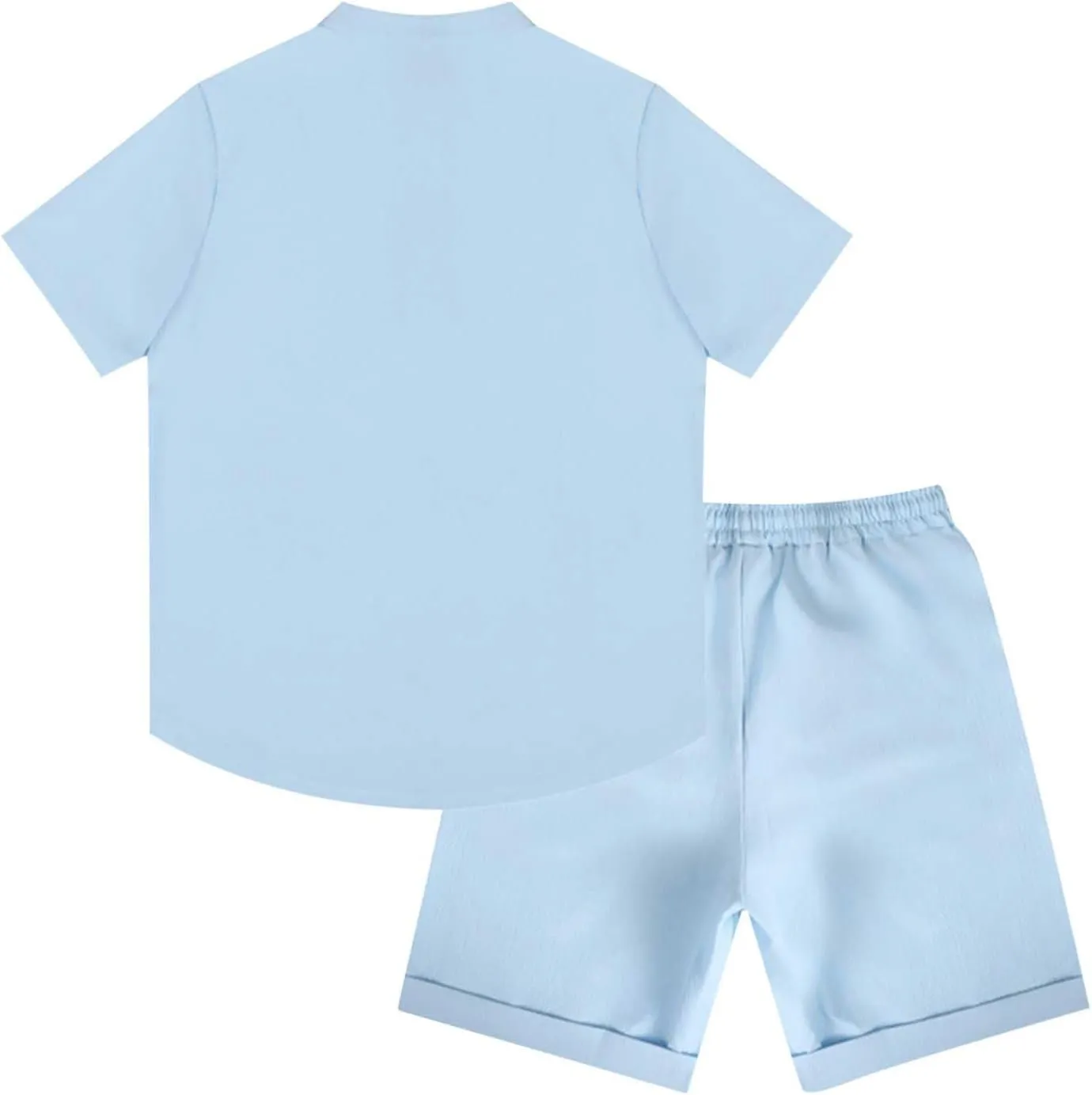 Men's 2 Piece Outfits Fashion Henley Shirts and Drawstring Shorts Tracksuit Man Summer Lightweight Gym Sportwear