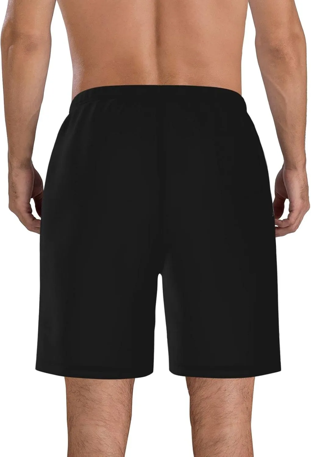 Men's Beach Shorts Quick Dry Shorts Comfortable Loose Drawstring Gym Shorts Running Swimsuit Pants with Pockets