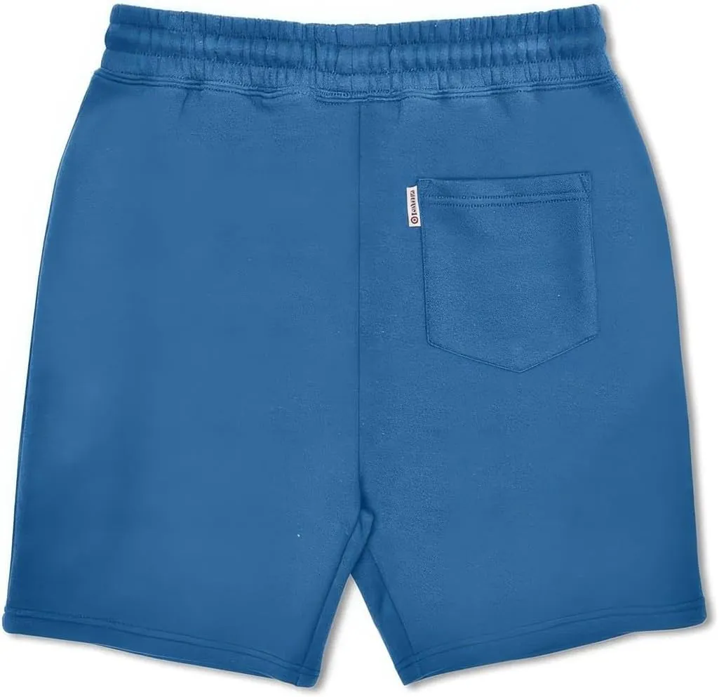 Mens Elasticated Waist Summer Fleece Jogger Sweat Shorts
