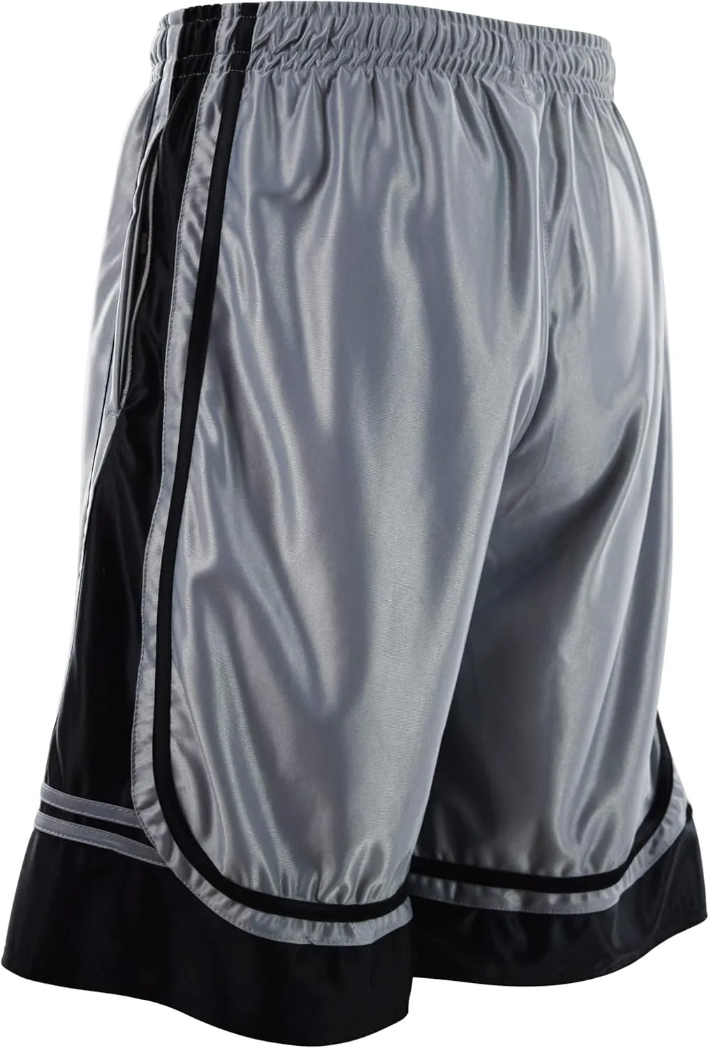 Mens Gym Training Basketball Shorts with Zippered Pockets