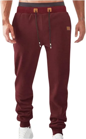 Mens Jogger Pants Athletic Sport Training Drawstring Sweatpants with Pocket Elastic Waist Running Gym Pants