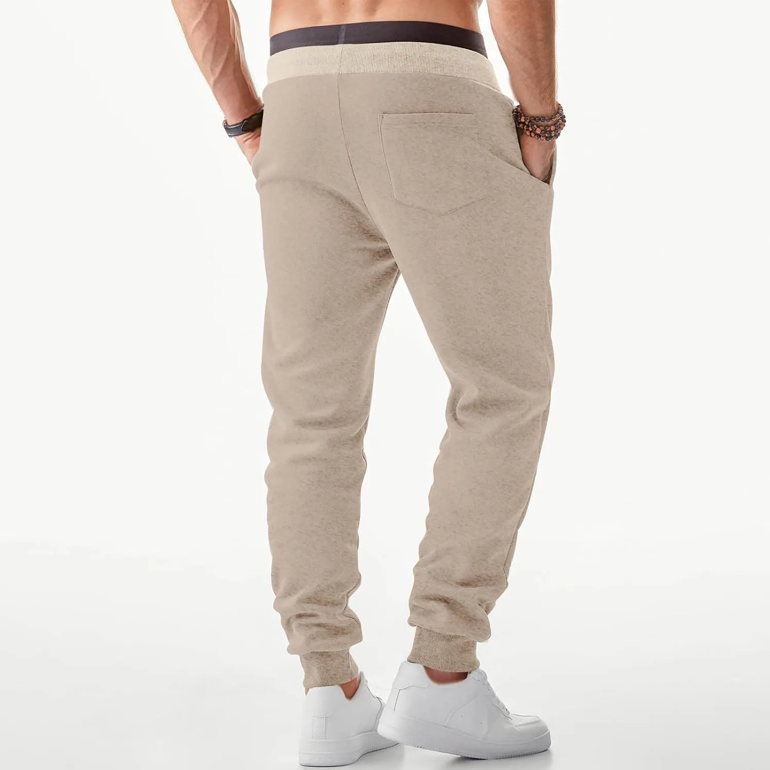 Mens Jogger Pants Athletic Sport Training Drawstring Sweatpants with Pocket Elastic Waist Running Gym Pants