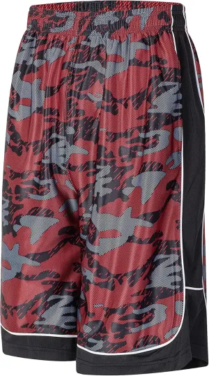 Men's Long Athletic Shorts Basketball Gym Quick Dry Camo Shorts with Pockets