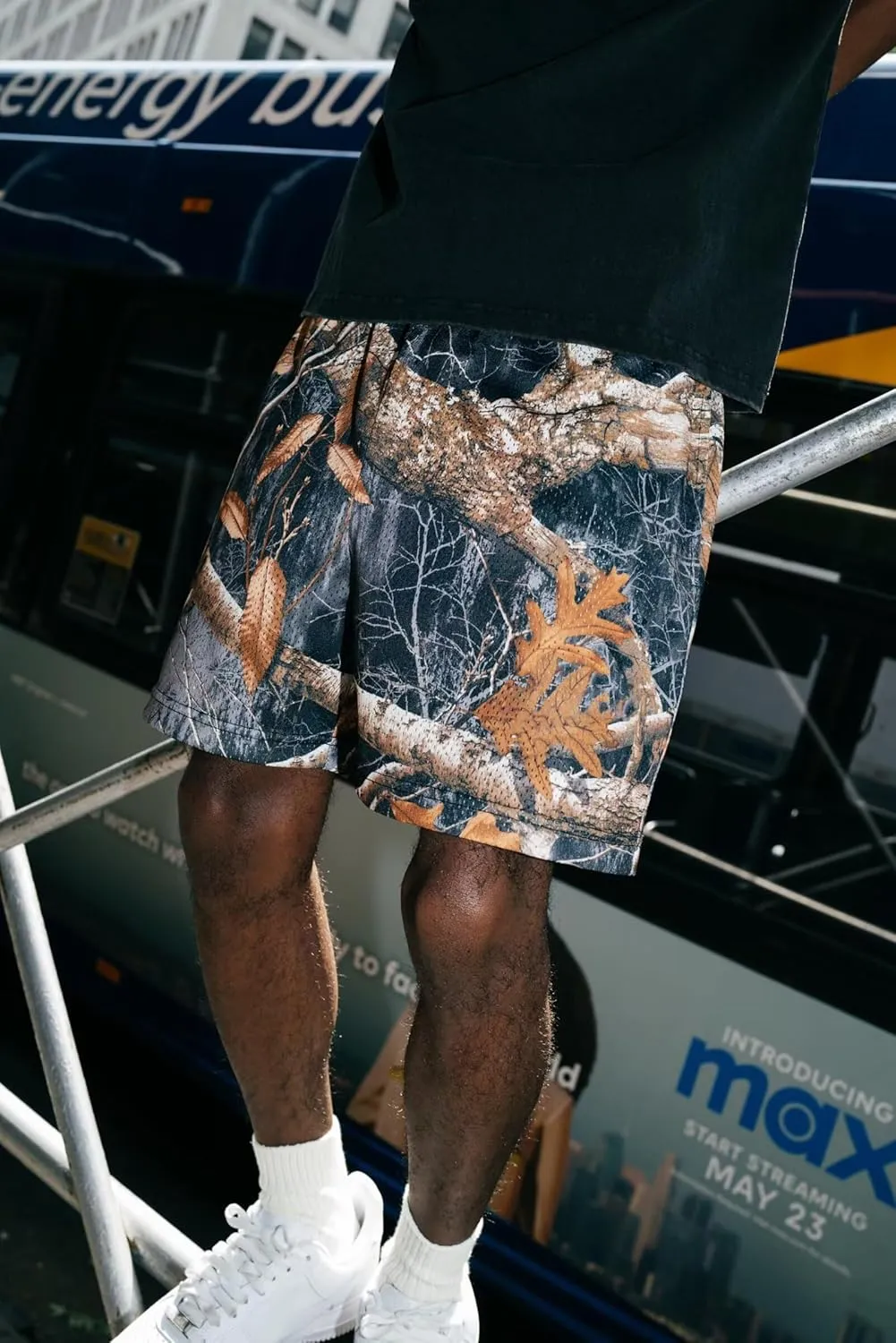 Men’s Mesh Basketball Shorts Camo Graphic Breathable Athletic Shorts Streetwear Running Gym Summer Cool Wear