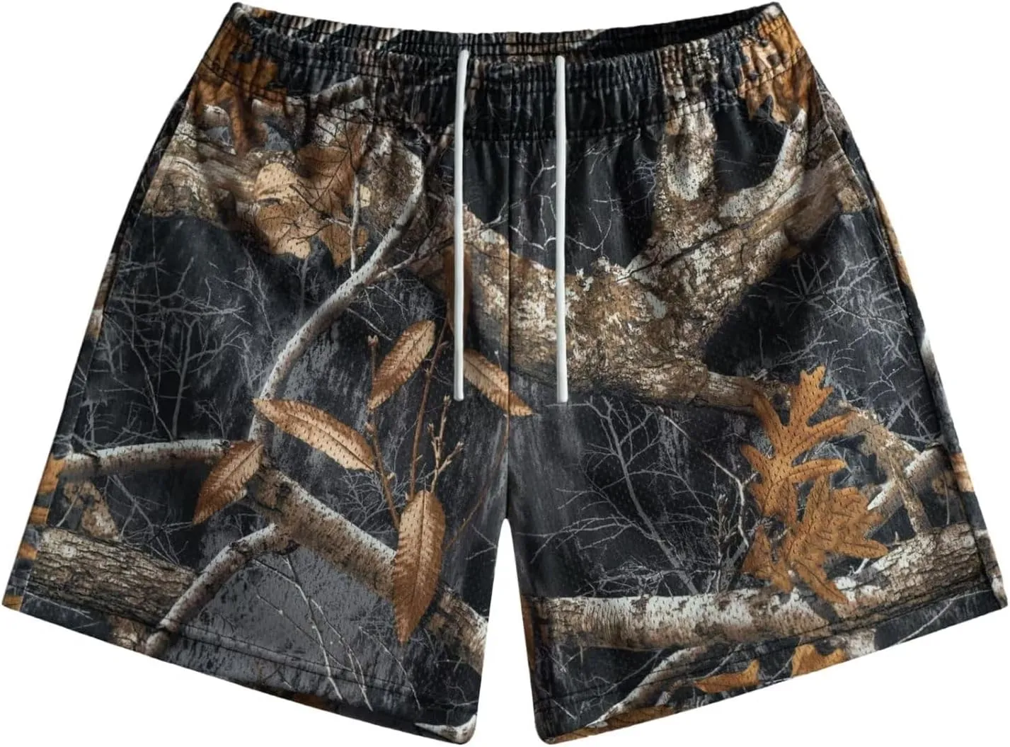 Men’s Mesh Basketball Shorts Camo Graphic Breathable Athletic Shorts Streetwear Running Gym Summer Cool Wear