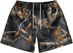 Men’s Mesh Basketball Shorts Camo Graphic Breathable Athletic Shorts Streetwear Running Gym Summer Cool Wear