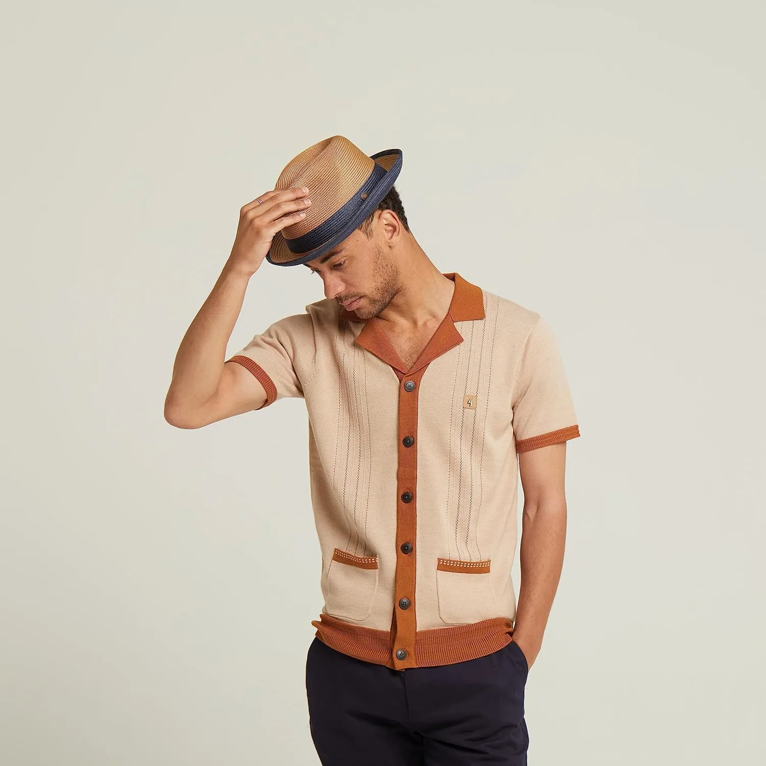 Mens Summer Crushable & Packable Straw Fedora Hat - Florence
