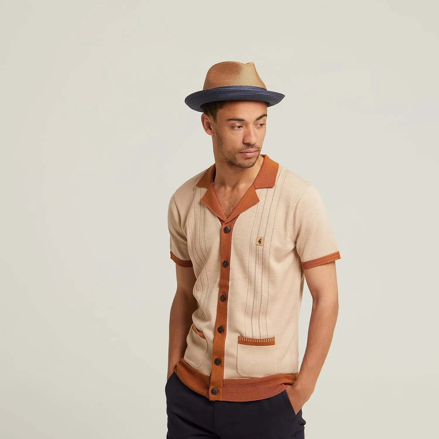 Mens Summer Crushable & Packable Straw Fedora Hat - Florence