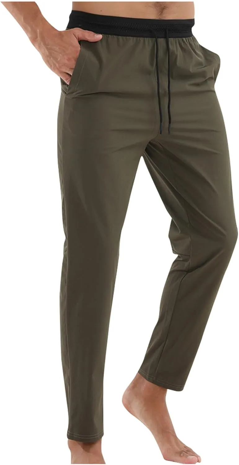 Mens Sweatpants Joggers Mens Sweatpants Tapered Gym Running Workout Pants Athletic Drawstring Joggers with Pockets