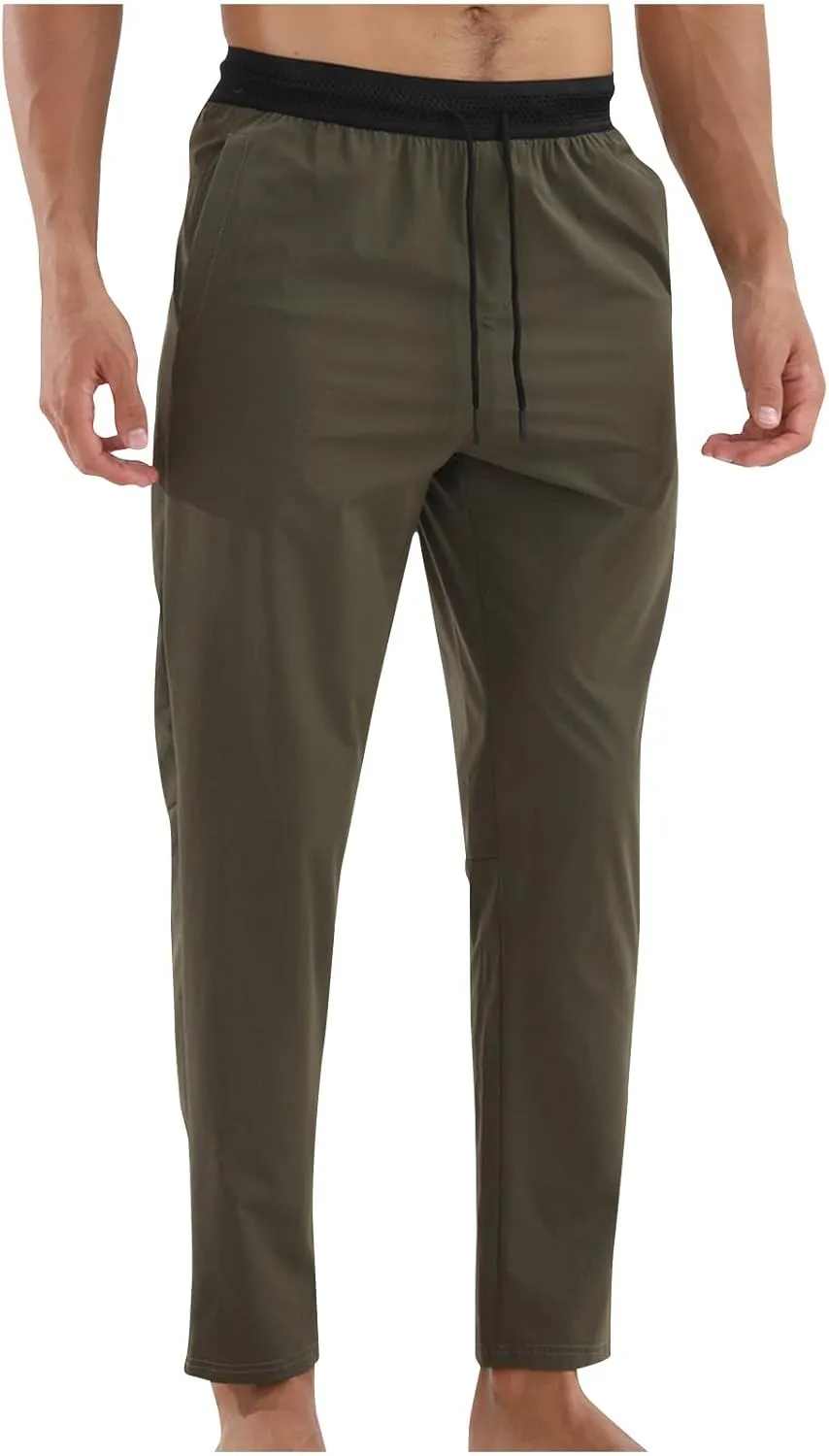 Mens Sweatpants Joggers Mens Sweatpants Tapered Gym Running Workout Pants Athletic Drawstring Joggers with Pockets