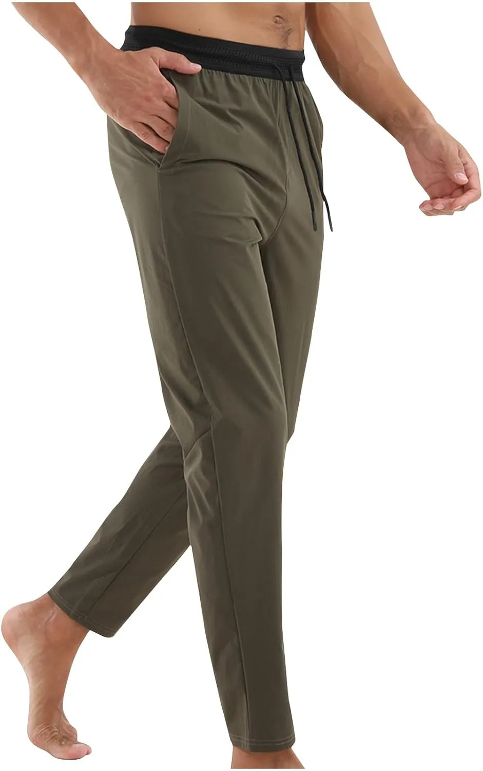 Mens Sweatpants Joggers Mens Sweatpants Tapered Gym Running Workout Pants Athletic Drawstring Joggers with Pockets