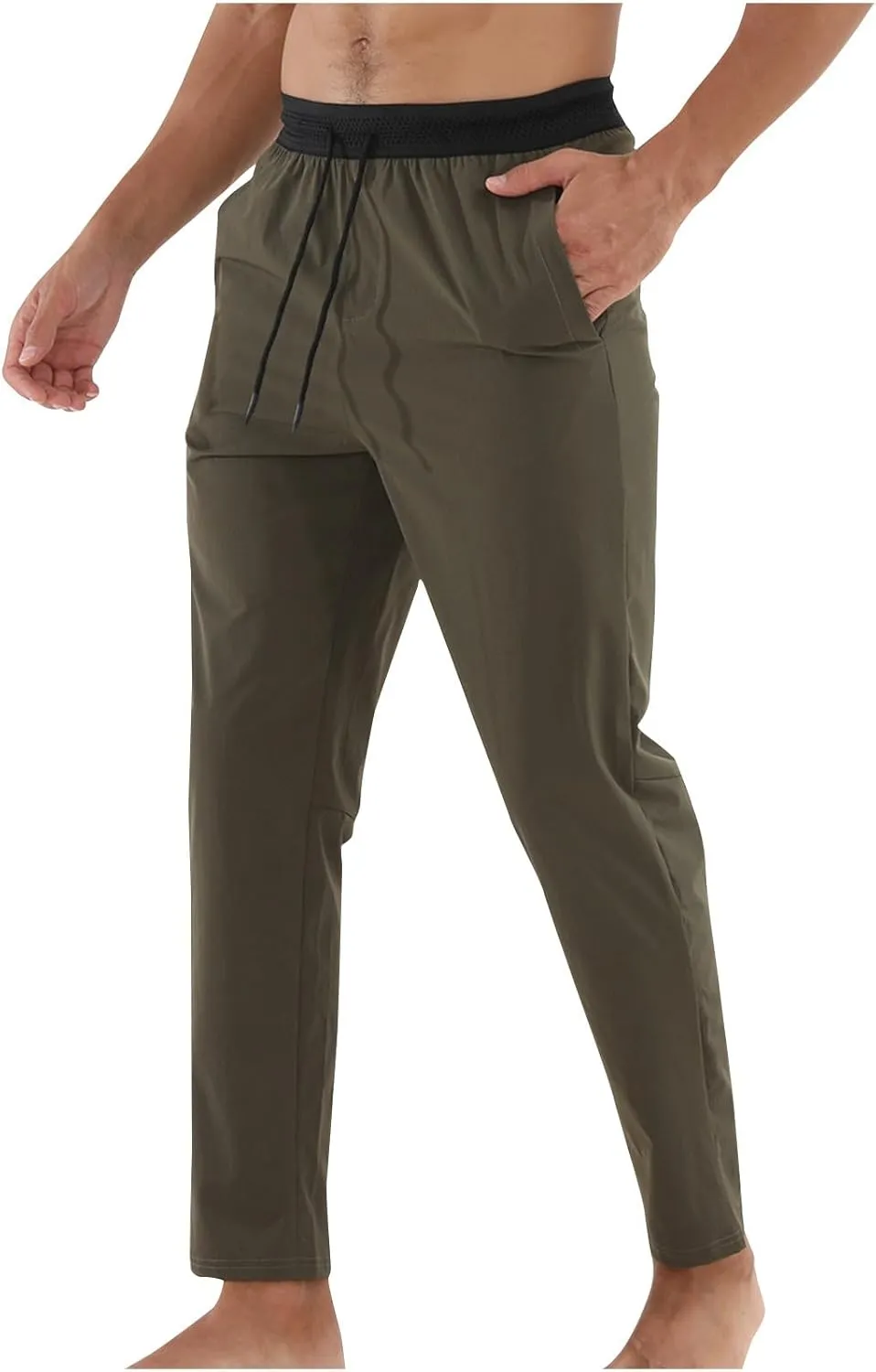 Mens Sweatpants Joggers Mens Sweatpants Tapered Gym Running Workout Pants Athletic Drawstring Joggers with Pockets