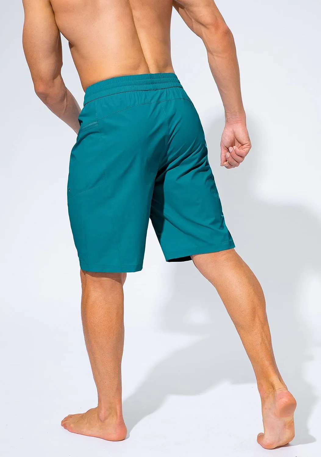 Men's Swim Trunks Quick Dry Board Shorts with Zipper Pockets Beach Shorts Bathing Suits for Men - No Mesh Liner