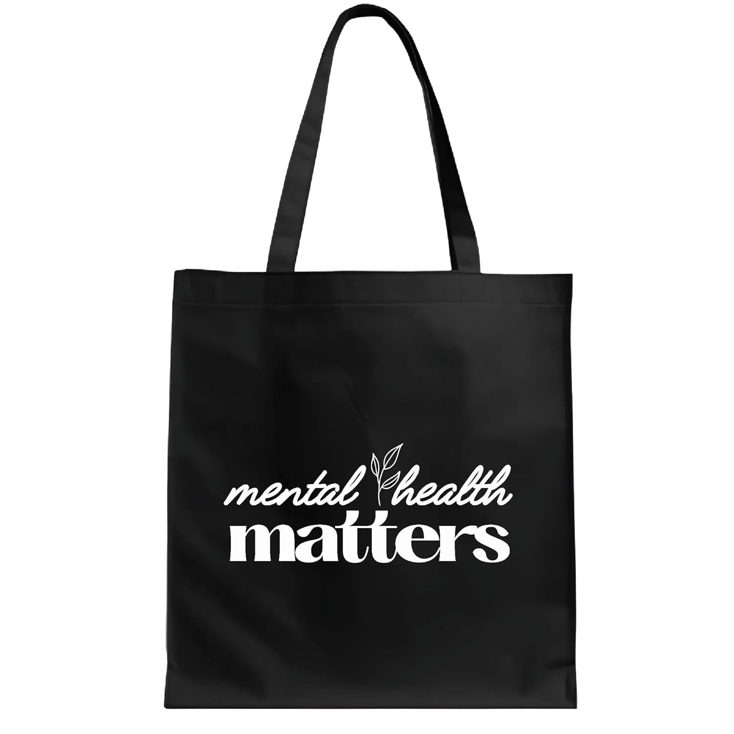 Mental Health Gift Awareness Support the Fight Against Mental Health Disorders Great Gift Black Multicolor Canvas Tote Bag