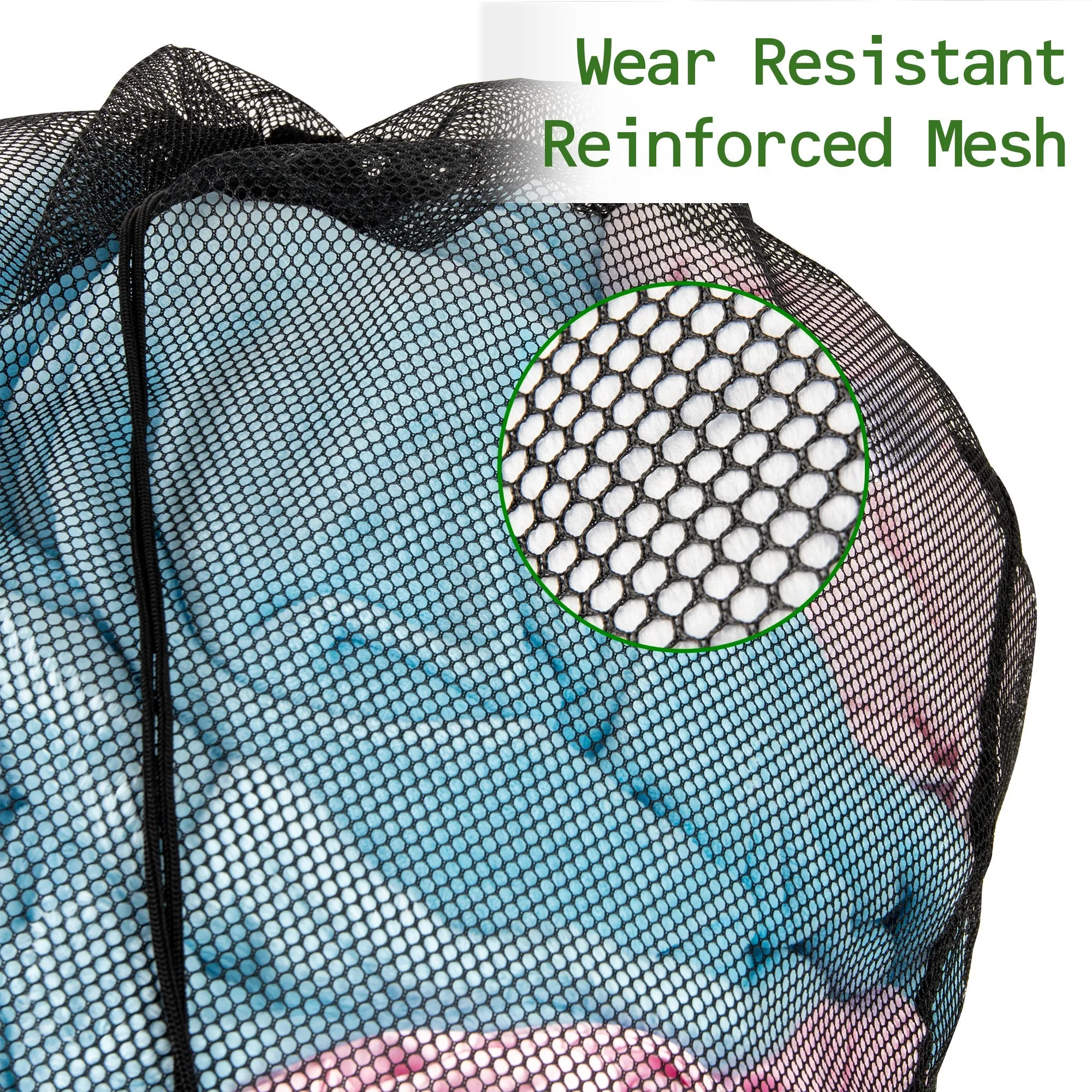 Mesh Laundry & Sports Bag - 40 X 30 Inches NoveltiesMart Wholesale