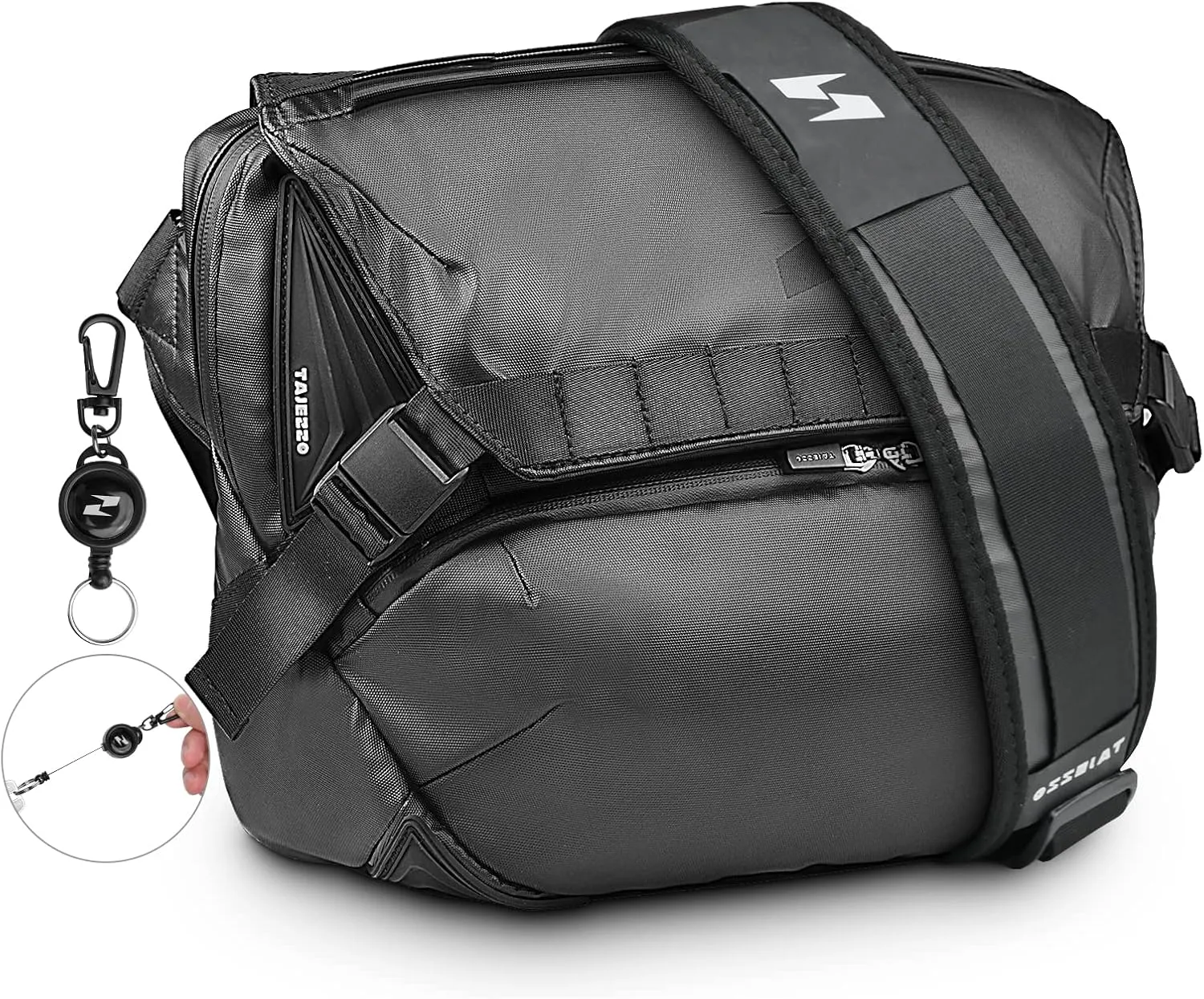 Messenger Bag Adjustable Straps Unisex Crossbody Shoulder Bag Medium Satchel for School EDC Pouch Business Casual Traveling Durable Magnetic Buckle Office Bag