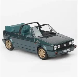 Metal Die Cast Toy Cars 1:18 Scale for Golf 1990 Car Model Convertible Version Metal Cannot Open The Door Display Green for Home Or Office Décor(Green)